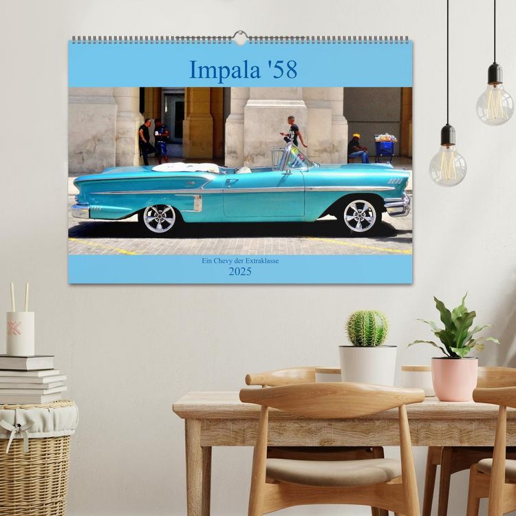 Produktbild: Impala '58 - Ein Chevy der Extraklasse (Wandkalender 2025 DIN A2 quer), CALVENDO Monatskalender