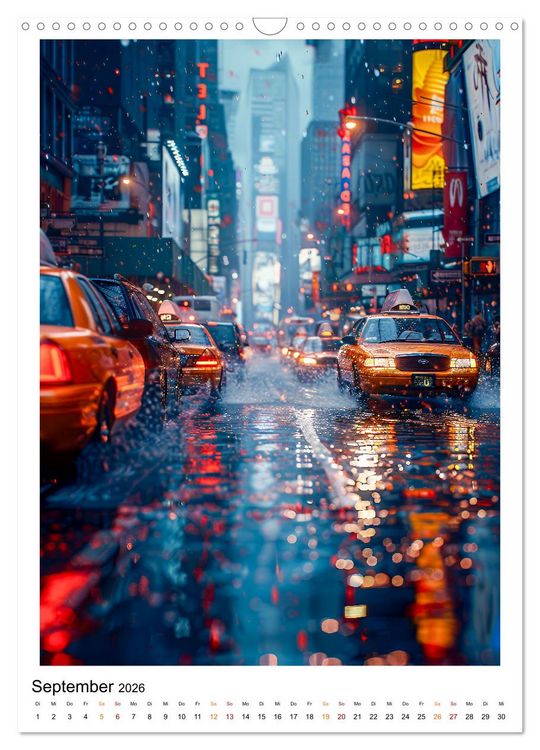 Produktbild: Regen Tage (Wandkalender 2026 DIN A3 hoch), CALVENDO Monatskalender