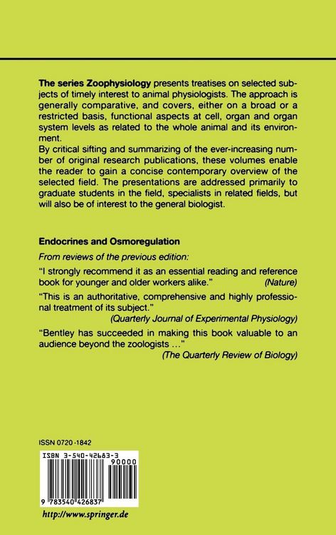 Produktbild: Endocrines and Osmoregulation