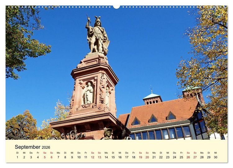Produktbild: Willkommen in Bensheim an der Bergstra&szlig;e (Wandkalender 2026 DIN A2 quer), CALVENDO Monatskalender