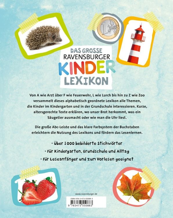 Produktbild: Ravensburger Lexika - Das gro&szlig;e Ravensburger Kinderlexikon von A bis Z