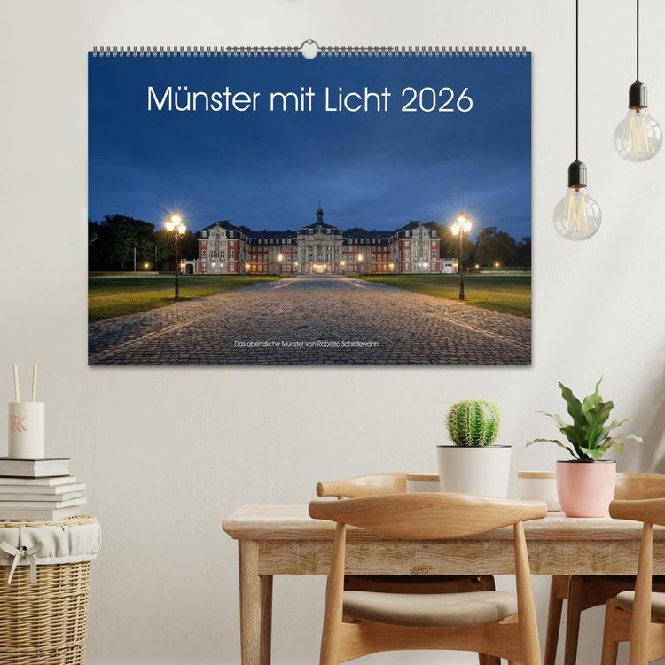 Produktbild: M&uuml;nster mit Licht (Wandkalender 2026 DIN A2 quer), CALVENDO Monatskalender