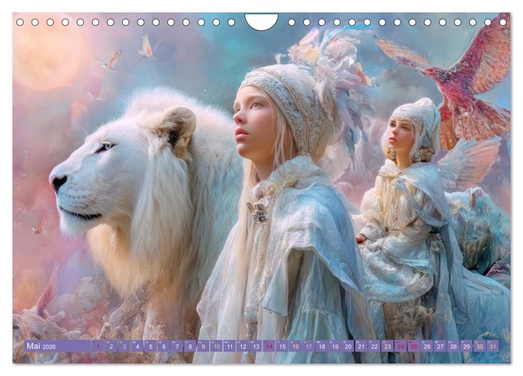 Produktbild: Paradiesische Welt - Fantasiewerke (Wandkalender 2026 DIN A4 quer), CALVENDO Monatskalender