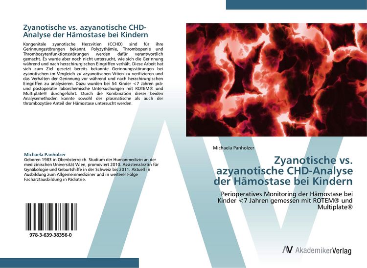 Produktbild: Zyanotische vs. azyanotische CHD-Analyse der H&auml;mostase bei Kindern