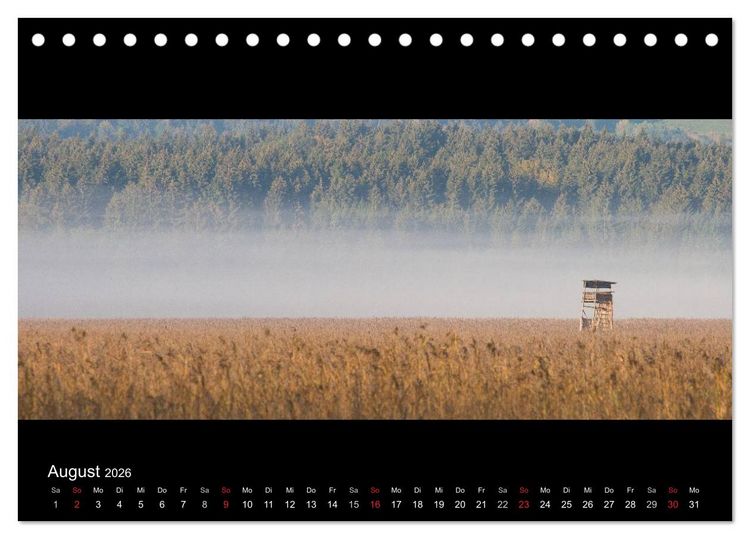 Produktbild: Alpenrand zwischen Isar und Lech (Tischkalender 2026 DIN A5 quer), CALVENDO Monatskalender