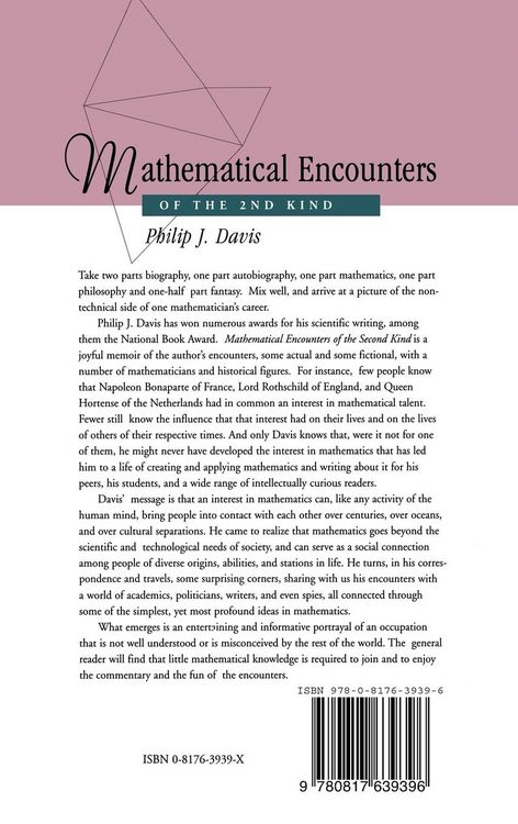 Produktbild: Mathematical Encounters of the Second Kind