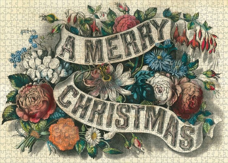 Produktbild: John Derian Paper Goods: Merry Christmas 1,000-Piece Puzzle