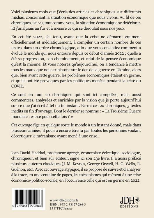 Produktbild: Chroniques d'un &eacute;conomiste (juste ?) avant la crise