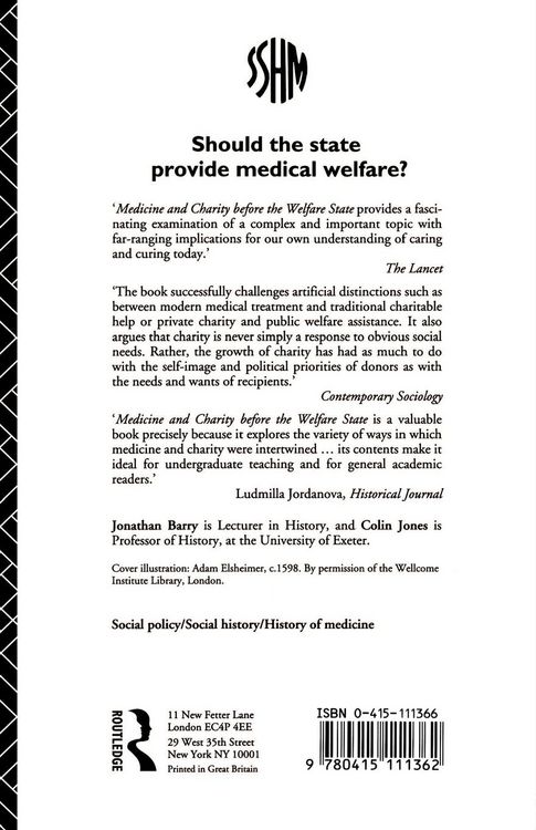 Produktbild: Medicine and Charity Before the Welfare State