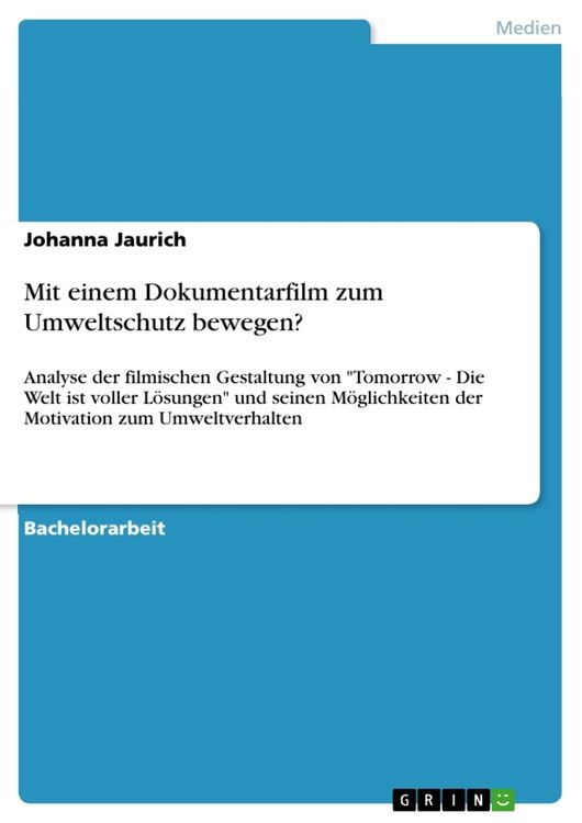 Produktbild: Mit einem Dokumentarfilm zum Umweltschutz bewegen?