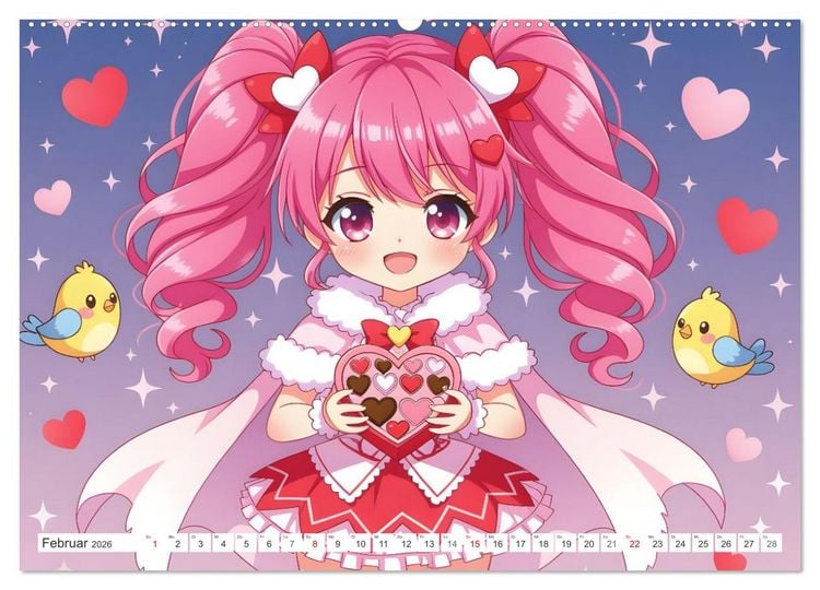 Produktbild: Kawaii Traumwelten (Wandkalender 2026 DIN A2 quer), CALVENDO Monatskalender
