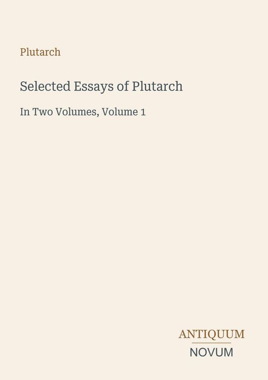 Produktbild: Selected Essays of Plutarch