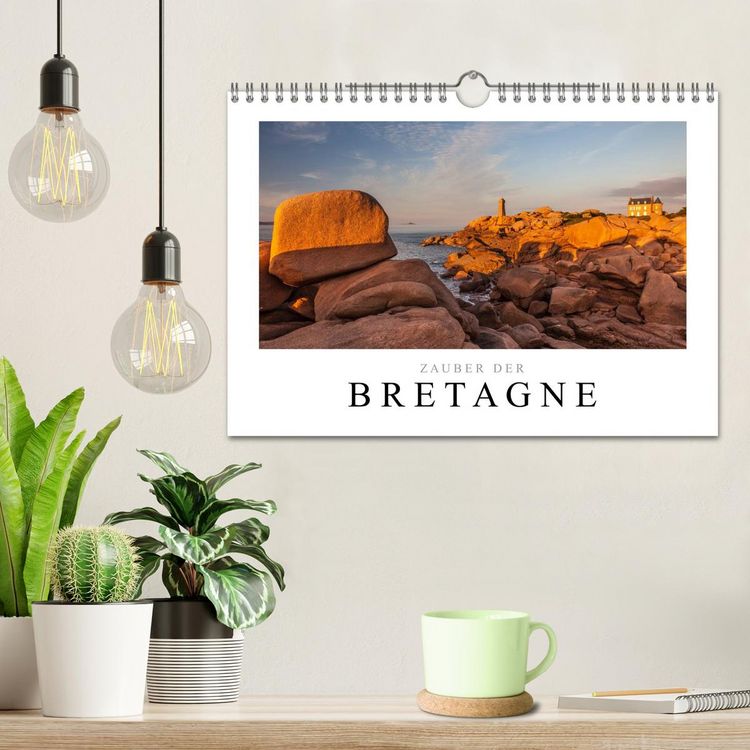 Produktbild: Bretagne - Zauber der C&ocirc;te de Granit Rose (Wandkalender 2026 DIN A4 quer), CALVENDO Monatskalender