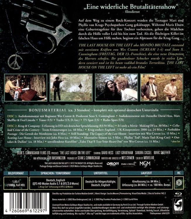 Produktbild: The Last House on the Left - Das Original