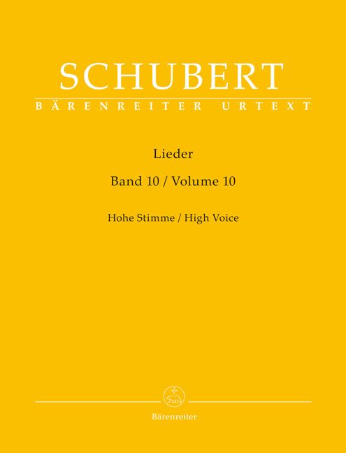 Produktbild: Lieder, Band 10 f&uuml;r hohe Stimme