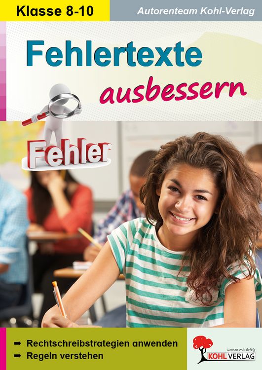Produktbild: Fehlertexte ausbessern / Klasse 8-10