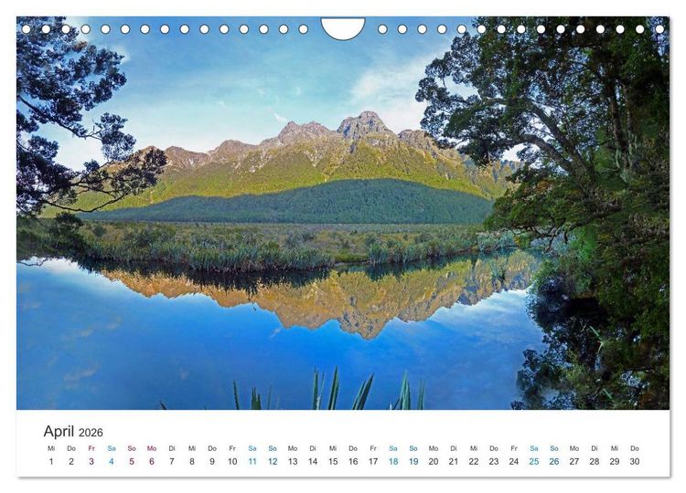 Produktbild: Vielfalt Neuseeland (Wandkalender 2026 DIN A4 quer), CALVENDO Monatskalender