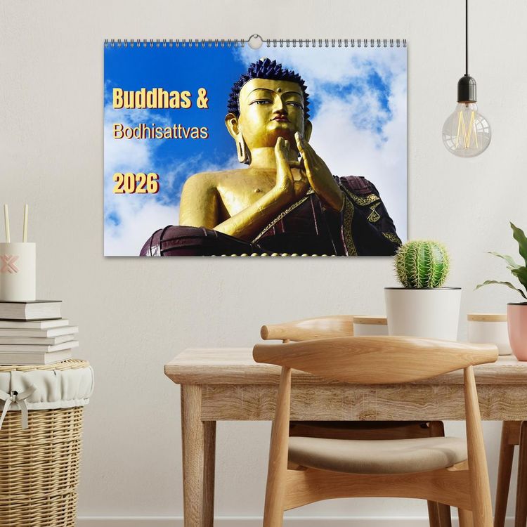 Produktbild: Buddhas & Bhodisattvas (Wandkalender 2026 DIN A3 quer), CALVENDO Monatskalender