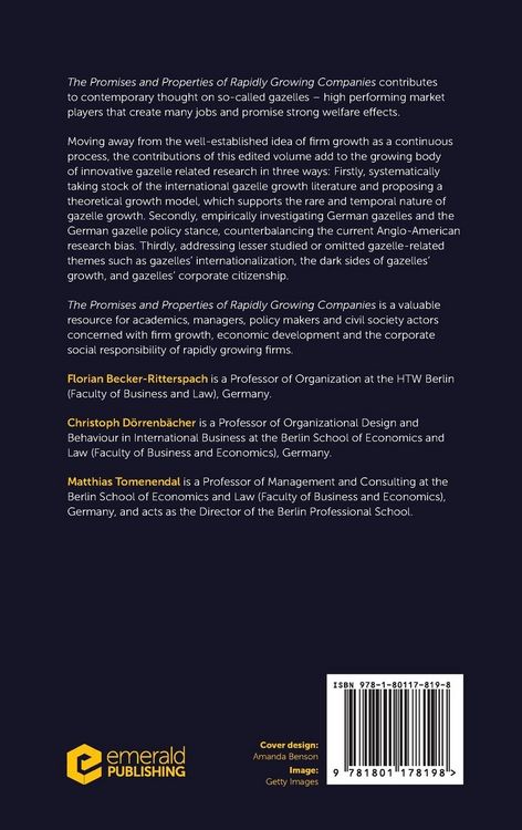 Produktbild: The Promises and Properties of Rapidly Growing Companies