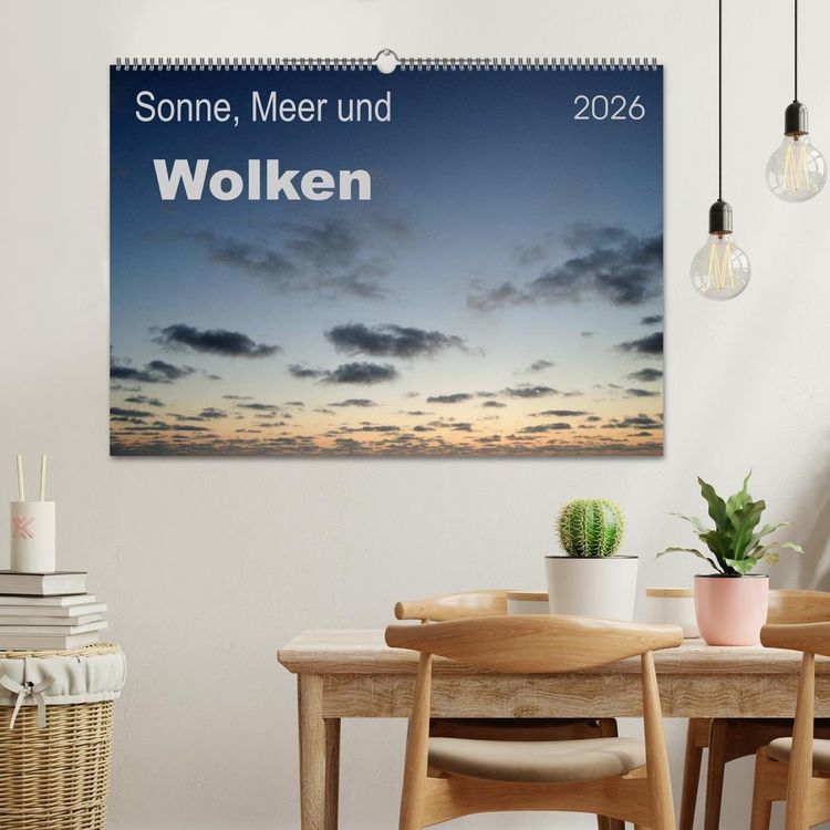 Produktbild: Sonne, Meer und Wolken (Wandkalender 2026 DIN A2 quer), CALVENDO Monatskalender