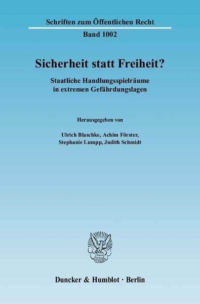 Produktbild: Sicherheit statt Freiheit?