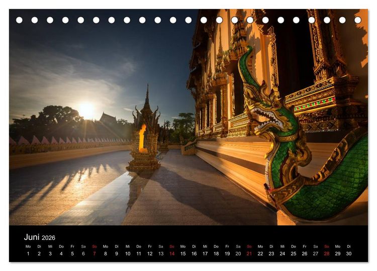 Produktbild: Koh Samui im Sonnenlicht (Tischkalender 2026 DIN A5 quer), CALVENDO Monatskalender