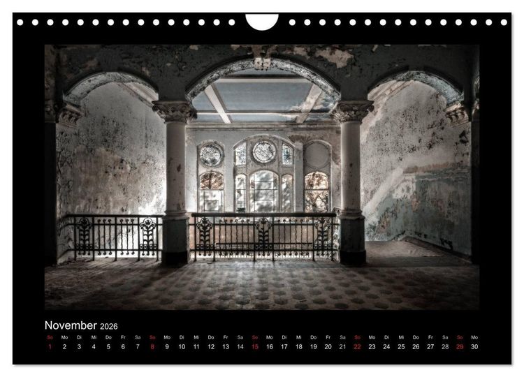 Produktbild: Lost Places - vergessene orte vergessener glanz (Wandkalender 2026 DIN A4 quer), CALVENDO Monatskalender