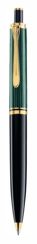 Produktbild: Pelikan Kugelschreiber Souver&auml;n&reg; K400, 24-Karat vergoldete Zierelemente, Druckmechanik, Schwarz-Gr&uuml;n