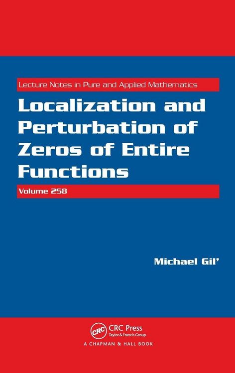 Produktbild: Localization and Perturbation of Zeros of Entire Functions