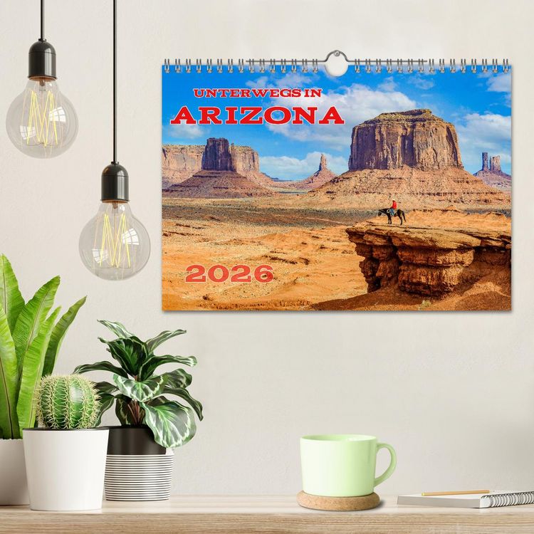 Produktbild: Unterwegs in ARIZONA (Wandkalender 2026 DIN A4 quer), CALVENDO Monatskalender