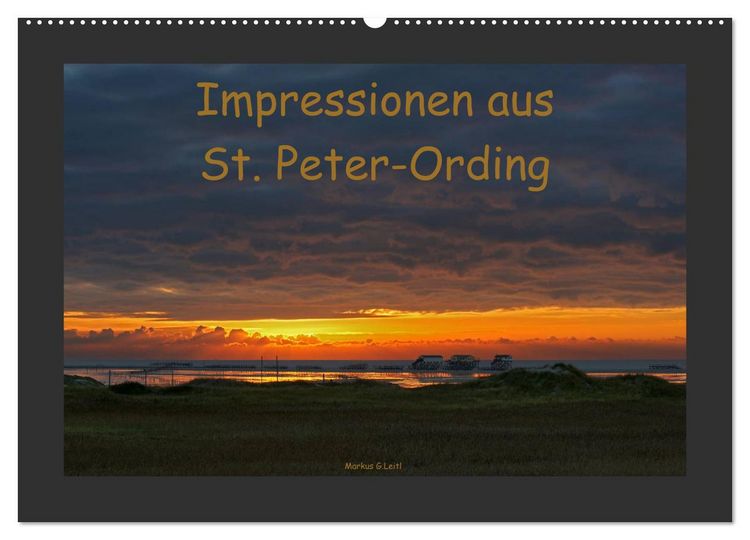 Produktbild: Impressionen aus St. Peter-Ording (Wandkalender 2025 DIN A2 quer), CALVENDO Monatskalender