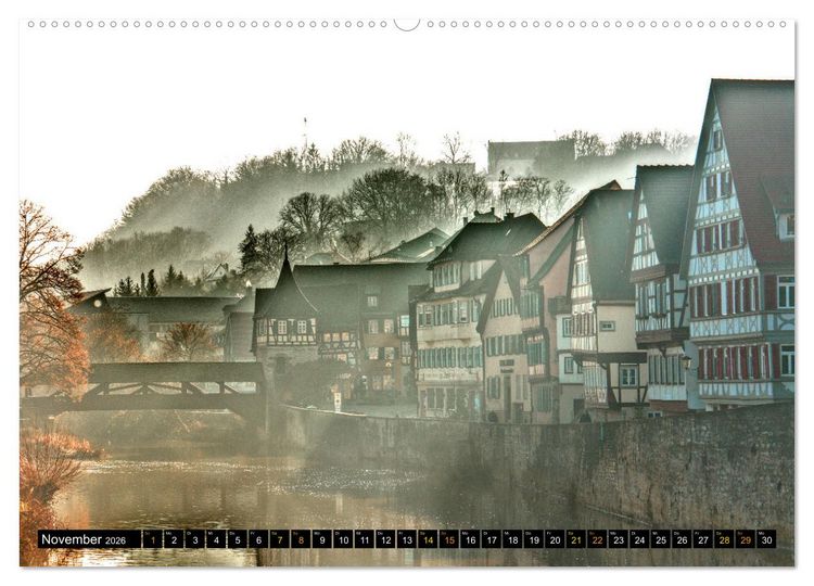 Produktbild: Facettenreiches Fachwerk (hochwertiger Premium Wandkalender 2026 DIN A2 quer), Kunstdruck in Hochglanz