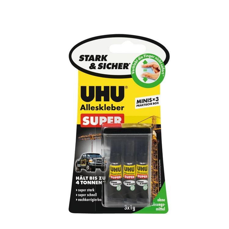 Produktbild: UHU Alleskleber SUPER MINIS 3x1g