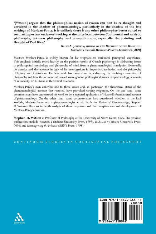Produktbild: In the Shadow of Phenomenology