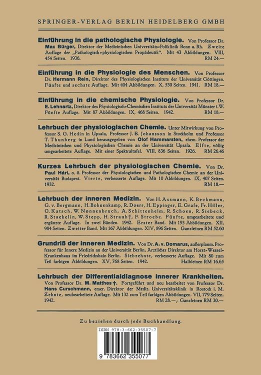 Produktbild: Grundz&uuml;ge der Pathologischen Physiologie