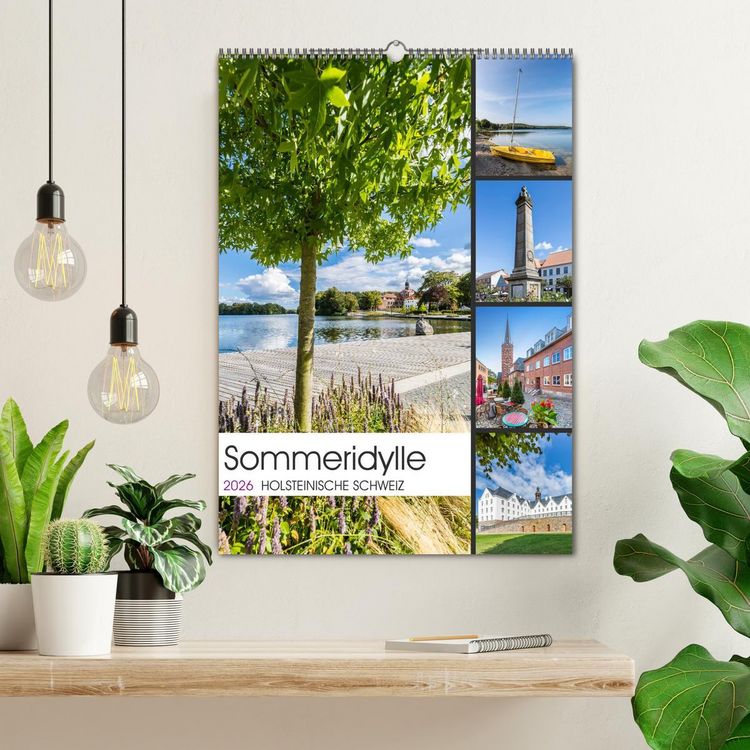 Produktbild: HOLSTEINISCHE SCHWEIZ Sommeridylle (Wandkalender 2026 DIN A2 hoch), CALVENDO Monatskalender