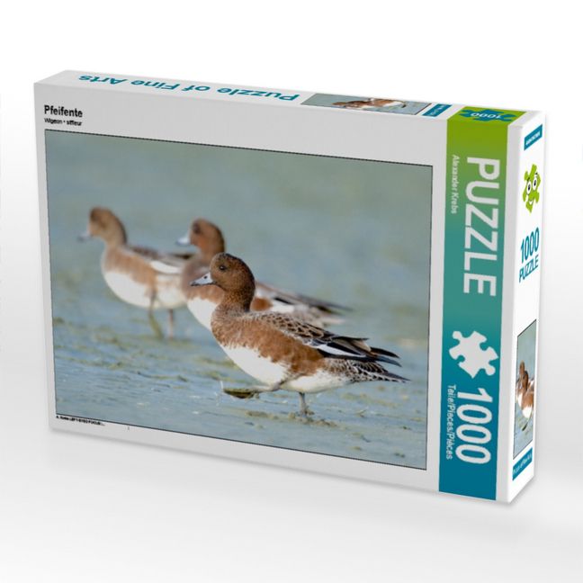Produktbild: CALVENDO Puzzle Pfeifente | 1000 Teile Lege-Gr&ouml;&szlig;e 64x48cm Foto-Puzzle f&uuml;r gl&uuml;ckliche Stunden