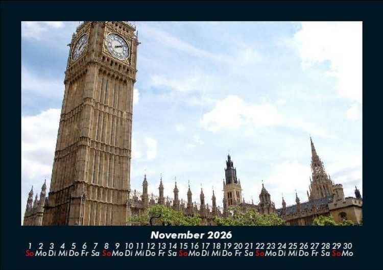 Produktbild: London 2026 Fotokalender DIN A5
