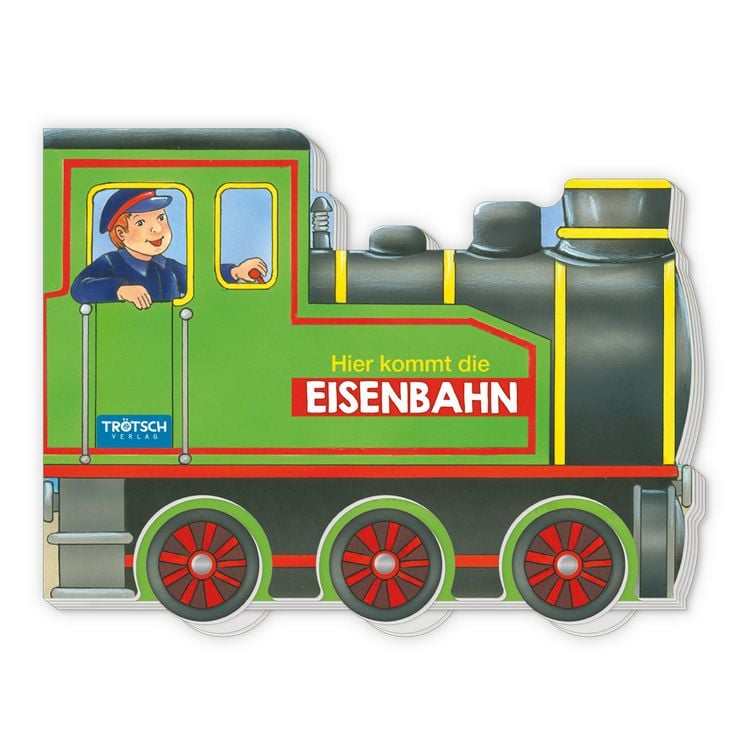 Produktbild: Tr&ouml;tsch Pappenbuch R&auml;derbuch Hier kommt die Eisenbahn