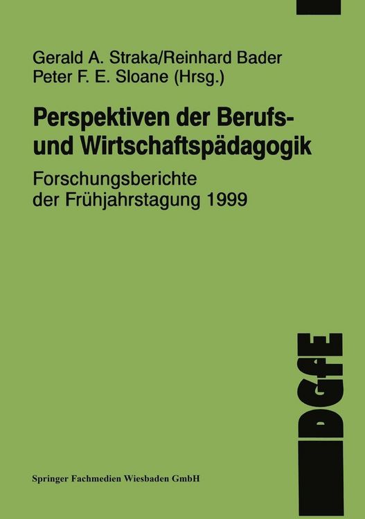Produktbild: Perspektiven der Berufs- und Wirtschaftsp&auml;dagogik
