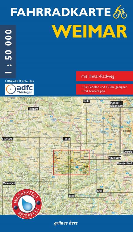 Produktbild: Fahrradkarte Weimar