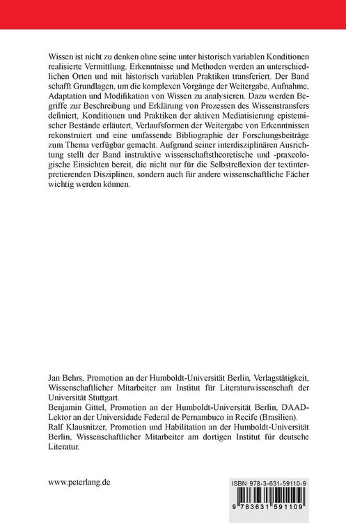 Produktbild: Wissenstransfer