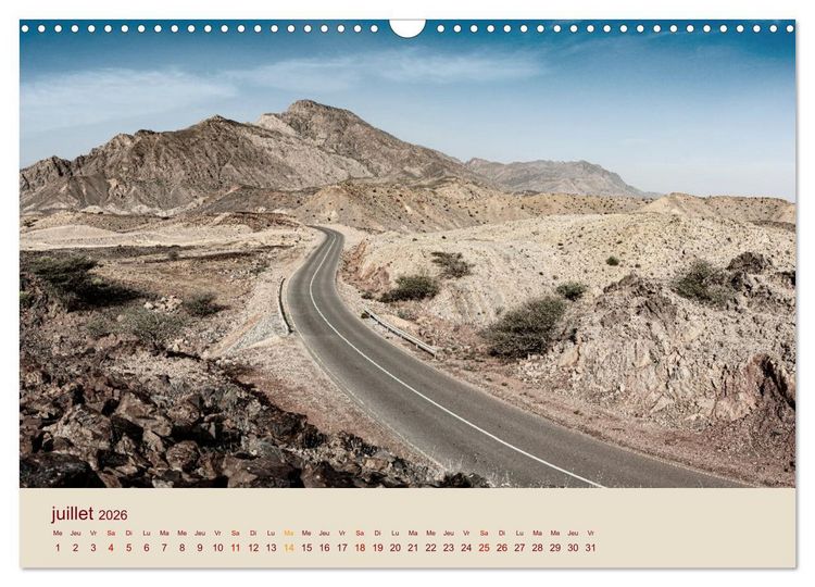 Produktbild: Entre pierres et sable (Calendrier mural 2026 DIN A3 vertical), CALVENDO calendrier mensuel