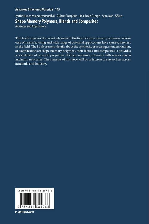Produktbild: Shape Memory Polymers, Blends and Composites
