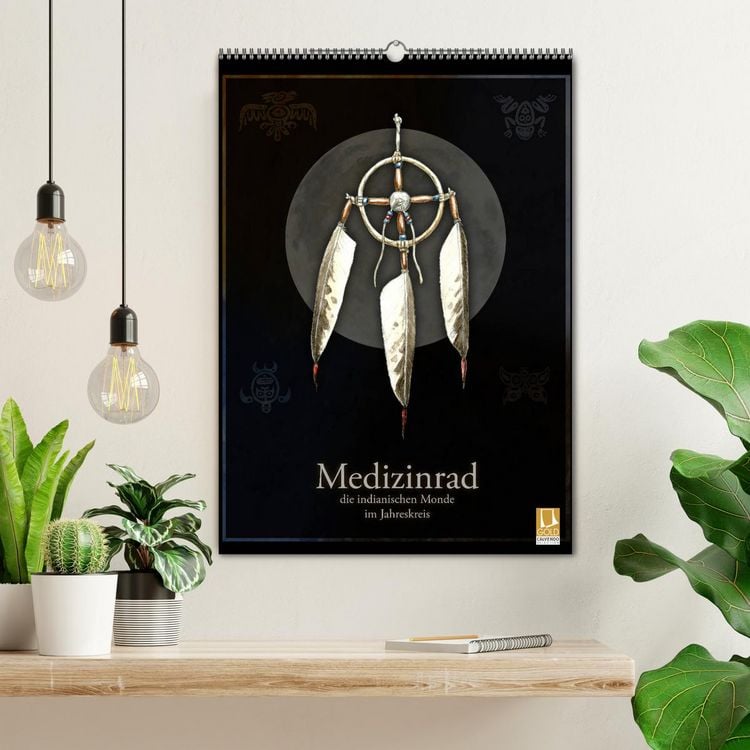 Produktbild: Medizinrad - die indianischen Monde im Jahreskreis (Wandkalender 2026 DIN A2 hoch), CALVENDO Monatskalender