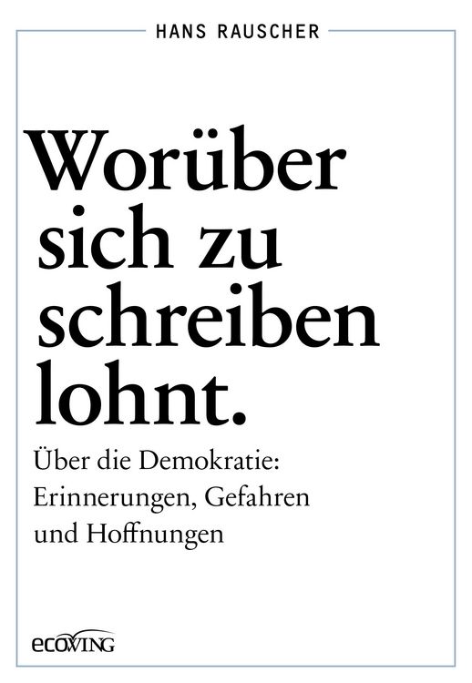 Produktbild: Wor&uuml;ber sich zu schreiben lohnt