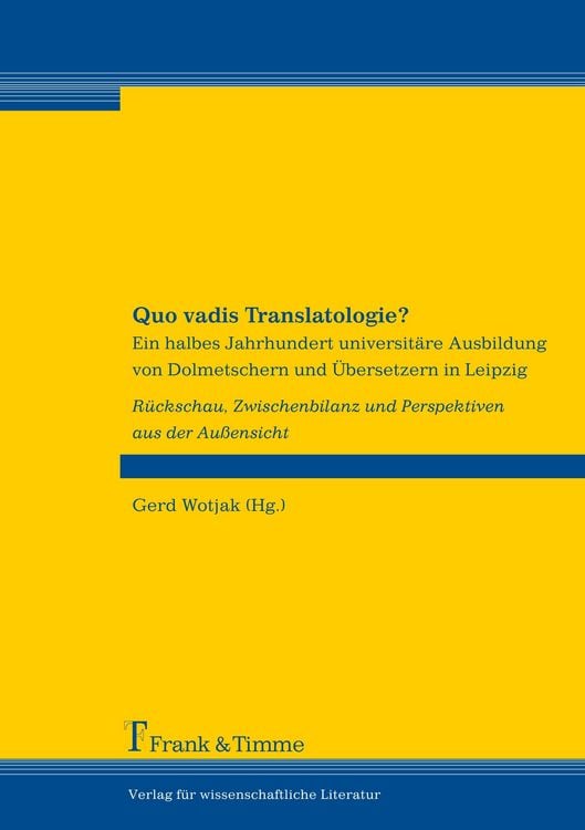 Produktbild: Quo vadis Translatologie?