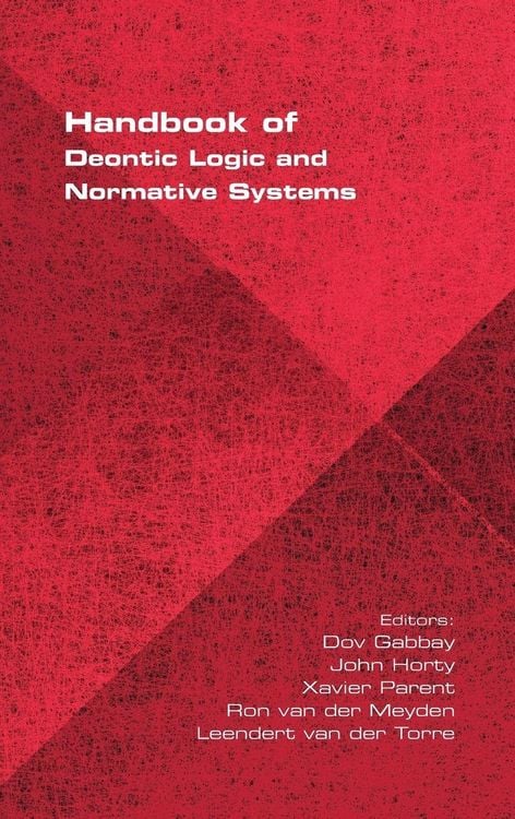 Produktbild: Handbook of Deontic Logic and Normative Systems