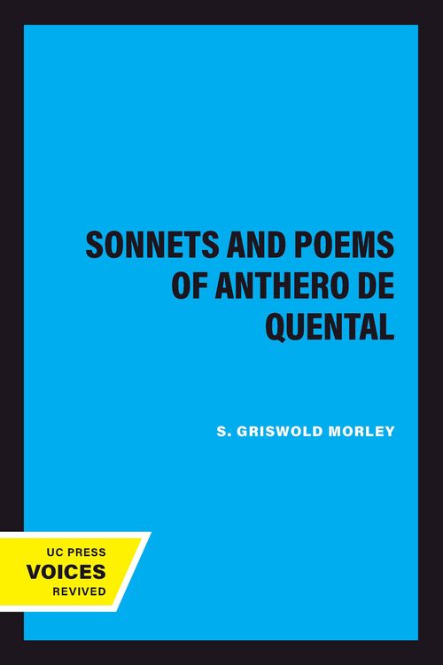 Produktbild: Sonnets and Poems of Anthero de Quental