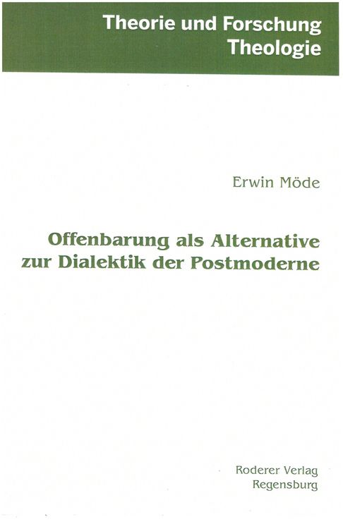 Produktbild: Offenbarung als Alternative zur Dialektik der Postmoderne